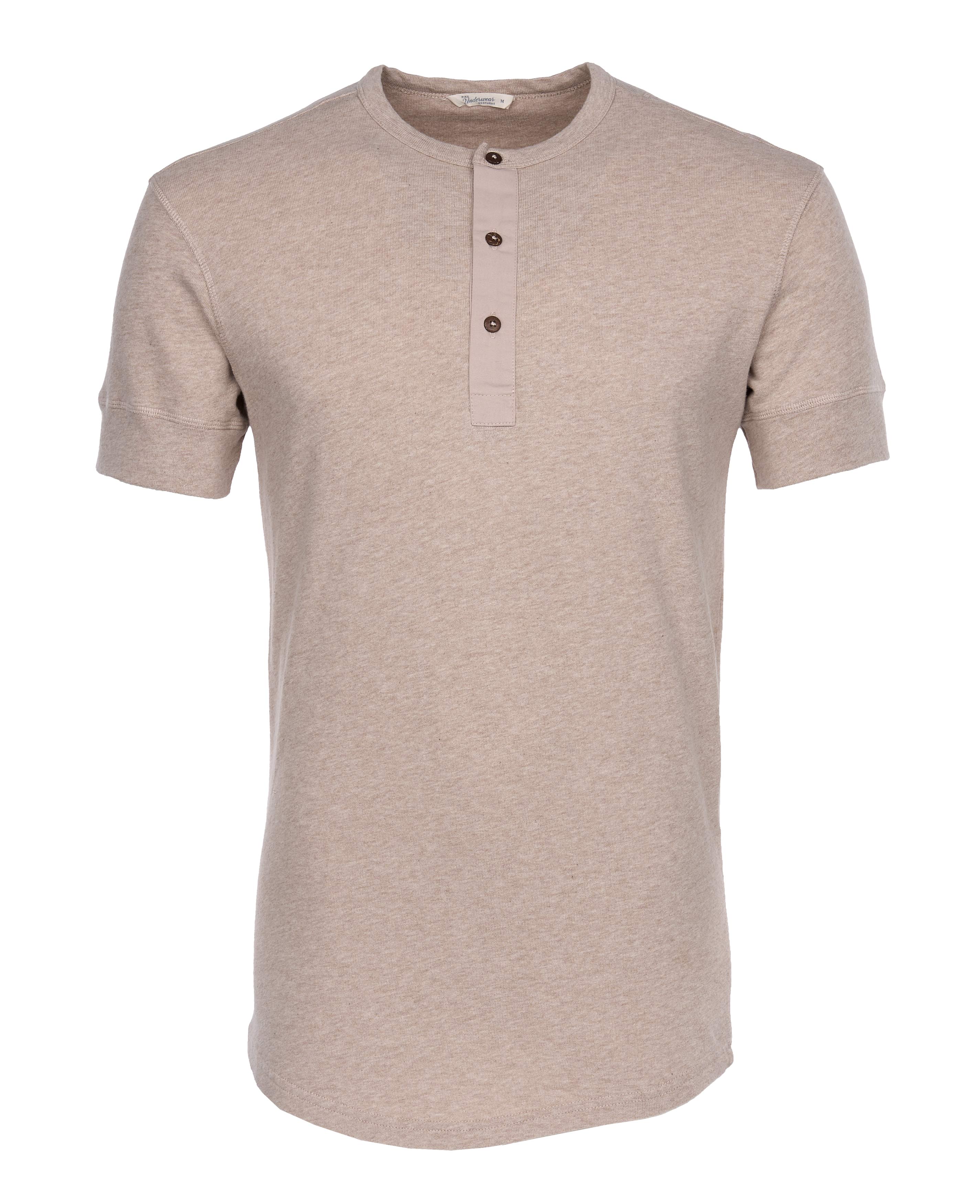 1927 Henley Shirt short sleeve oatmeal