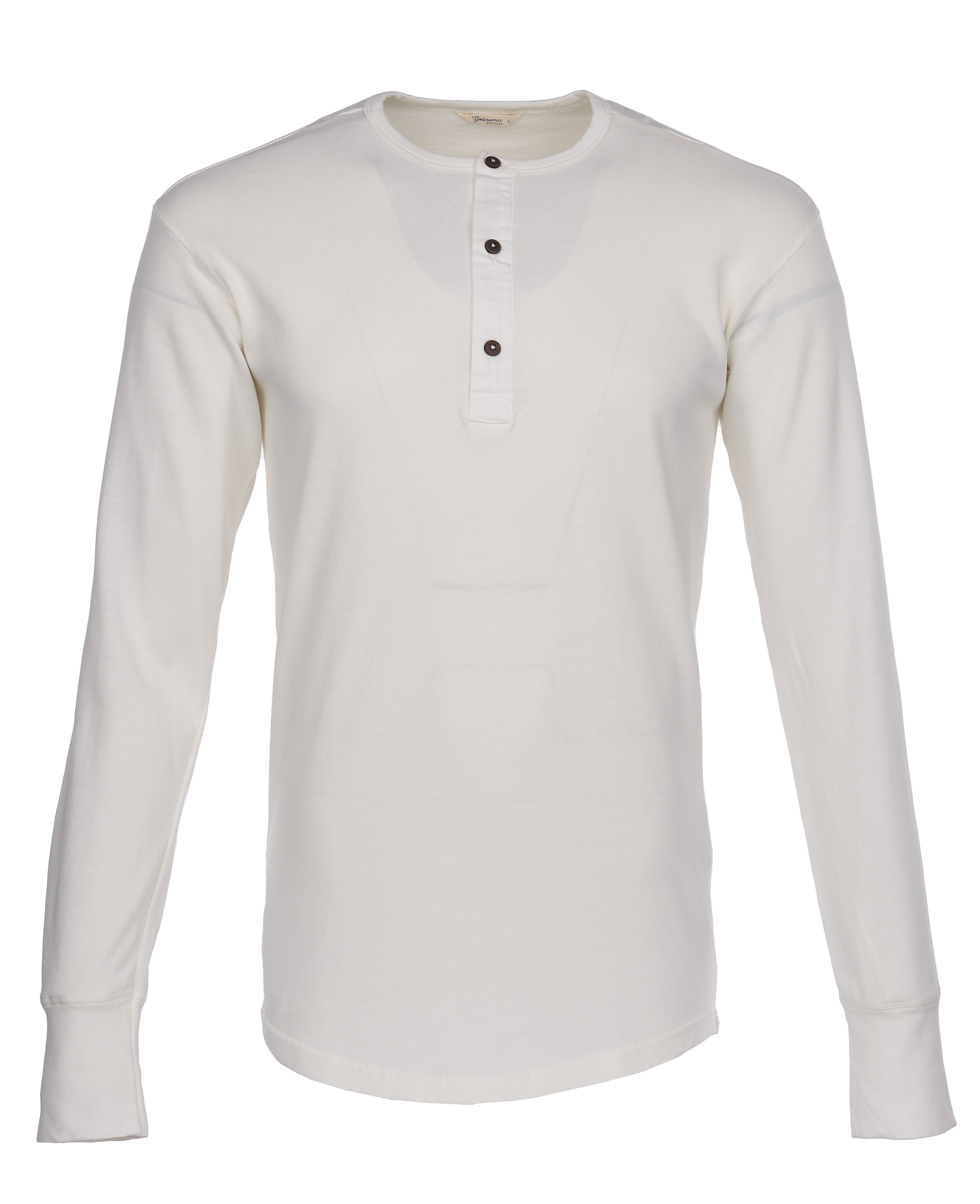 1927 Henley Shirt long sleeve ecru