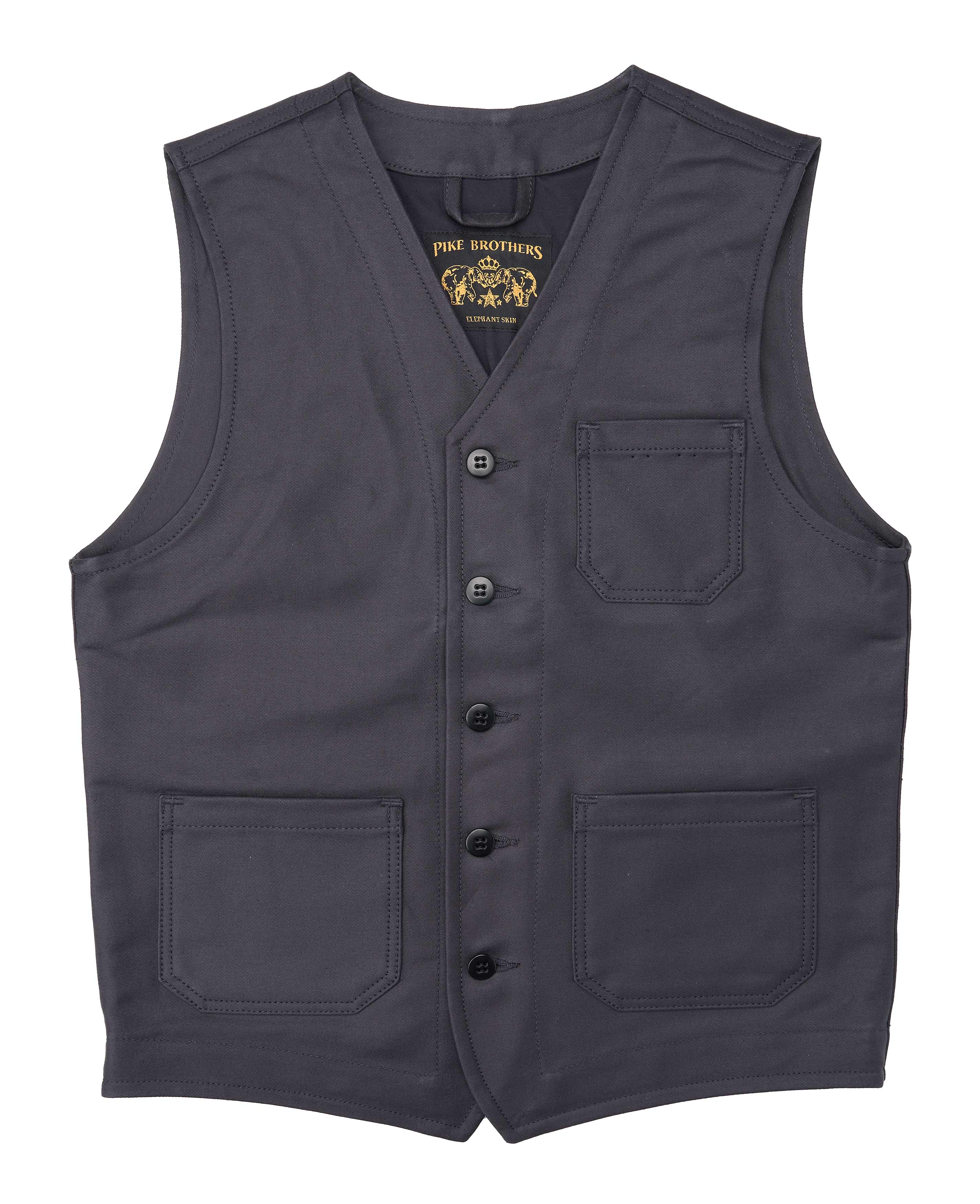 1937 Roamer Vest Elephant skin asphalt grey 1937 Roamer Vest Elephant skin asphalt grey