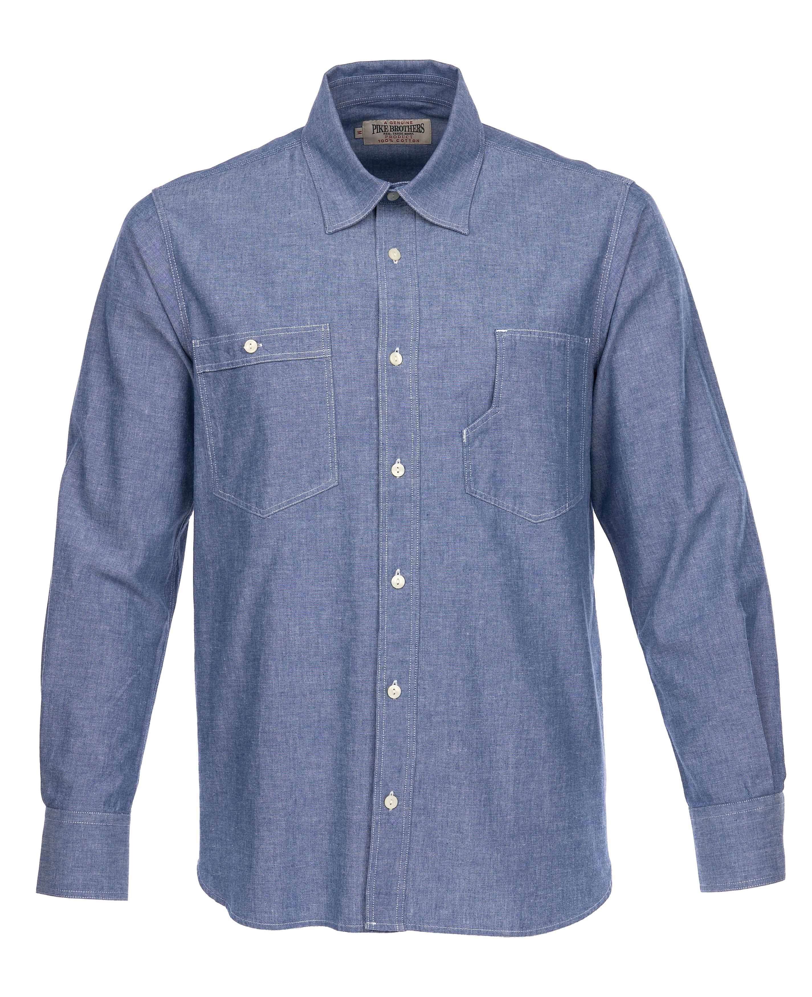 1937 Roamer Shirt blue chambray